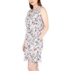 Nicole Miller Original Pink Floral Sleeveless Dress